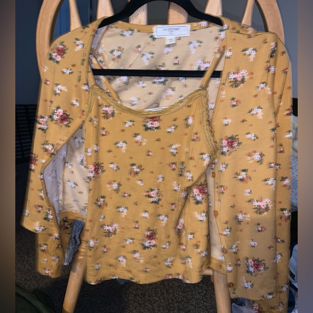 Tank top with matching sweater